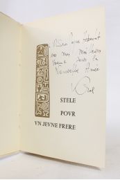 KROL : Stèle pour un jeune frère - Signed book, First edition - Edition-Originale.com
