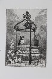 La Fontaine, fables, Le renard et le buste. Gravure originale à l'Eau Forte sur papier Vergé - Erste Ausgabe - Edition-Originale.com