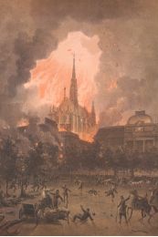 La Sainte Chapelle - Paris et ses ruines, Lithographie originale - Erste Ausgabe - Edition-Originale.com