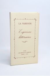 LA VARENDE : Esquisses littéraires - First edition - Edition-Originale.com