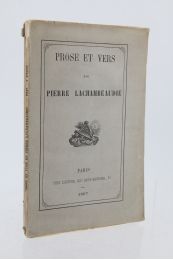 LACHAMBEAUDIE : Prose et vers - Prima edizione - Edition-Originale.com