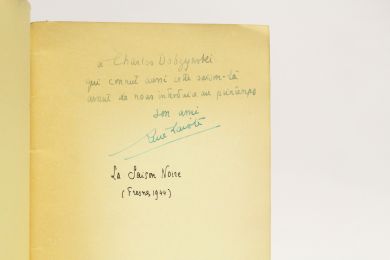 LACOTE : La saison noire (Fresnes 1944) - Autographe, Edition Originale - Edition-Originale.com