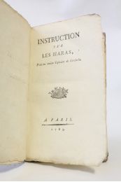 LAFONT-POULOTI : Instruction sur les haras par un ancien capitaine de cavalerie - Prima edizione - Edition-Originale.com