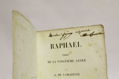 LAMARTINE : Raphaël - Autographe, Edition Originale - Edition-Originale.com