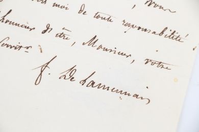 LAMENNAIS : Lettre autographe datée et signée au libraire Victor Lecou - Libro autografato, Prima edizione - Edition-Originale.com