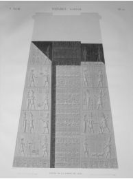 DESCRIPTION DE L'EGYPTE.  Thèbes. Karnak. Coupe de la porte sud. (ANTIQUITES, volume III, planche 52) - Prima edizione - Edition-Originale.com