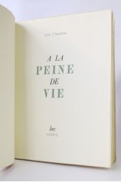 L'ANSELME : A la peine de vie - Erste Ausgabe - Edition-Originale.com