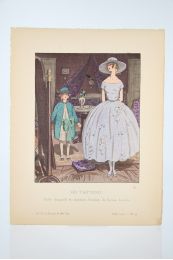 LANVIN : On t'attend ! Robe d'organdi et manteau d'enfant, de Jeanne Lanvin (pl.44, La Gazette du Bon ton, 1920 n°6) - First edition - Edition-Originale.com
