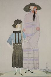 LANVIN : Portrait de Mme V.V et de sa fille. Robes, de Jeanne Lanvin (pl.69, La Gazette du Bon ton, 1922 n°9) - Erste Ausgabe - Edition-Originale.com