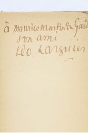LARGUIER : Alphonse de Lamartine - Signed book, First edition - Edition-Originale.com