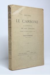 LE CHATELIER : Leçons sur le carbone. La combustion, les lois chimiques - First edition - Edition-Originale.com