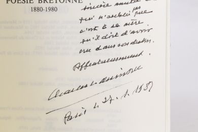 LE QUINTREC : Anthologie de la poésie bretonne 1880-1980 - Libro autografato, Prima edizione - Edition-Originale.com