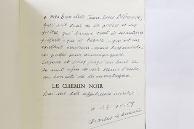 LE QUINTREC : Le chemin noir - Autographe, Edition Originale - Edition-Originale.com