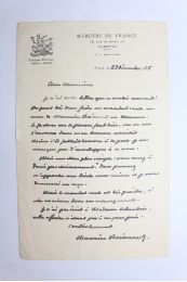 LEAUTAUD : Lettre autographe signée Maurice Boissard, pseudonyme de Paul Léautaud, adressée à Marcel Lebarbier : 