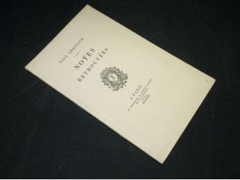LEAUTAUD : Notes retrouvées - First edition - Edition-Originale.com