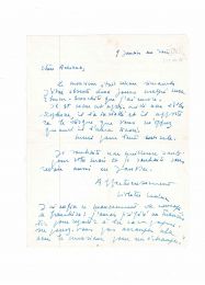 LEDUC : Lettre autographe signée adressée à Adriana Salem - Signiert, Erste Ausgabe - Edition-Originale.com