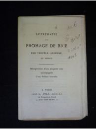 LEFEVRE : Suprématie du fromage de Brie - Erste Ausgabe - Edition-Originale.com