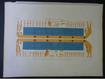 DESCRIPTION DE L'EGYPTE.  Thèbes. Bybân el Molouk. Tableau astronomique peint au plafond du premier tombeau des rois à l'ouest. (ANTIQUITES, volume II, planche 82) - Edition Originale - Edition-Originale.com