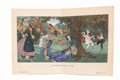 Les Travestis dans le parc (pl.1, La Gazette du Bon ton, 1913 n°11) - Erste Ausgabe - Edition-Originale.com
