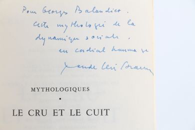 LEVI-STRAUSS : Le Cru et le cuit - Autographe, Edition Originale - Edition-Originale.com