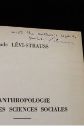 LEVI-STRAUSS : Place de l'anthropologie dans les sciences sociales et problèmes posés par son enseignement - Autographe, Edition Originale - Edition-Originale.com