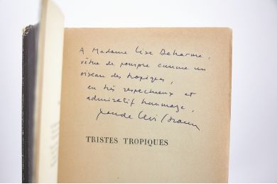 LEVI-STRAUSS : Tristes tropiques - Libro autografato - Edition-Originale.com