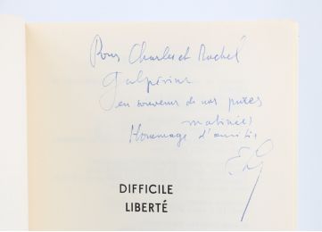 LEVINAS : Difficile liberté - Essais sur le Judaïsme - Signed book, First edition - Edition-Originale.com