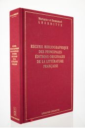 LHERMITTE : Recueil bibliographique des principales éditions originales de la littérature française - Erste Ausgabe - Edition-Originale.com