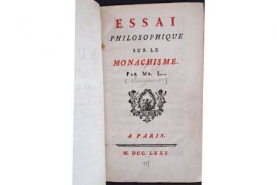 LINGUET : Essai philosophique sur le monachisme - Edition Originale - Edition-Originale.com