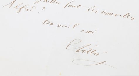 LITTRE : Lettre autographe datée et signée adressée à son ami Louis Hachette, éditeur de son célèbre dictionnaire  - Signiert, Erste Ausgabe - Edition-Originale.com