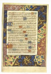 [LIVRE D'HEURES - ENLUMINURES] Fragments recto verso de l'office des morts - Signiert, Erste Ausgabe - Edition-Originale.com