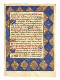 [LIVRE D'HEURES - ENLUMINURES] Fragments recto verso des suffrages  - Libro autografato, Prima edizione - Edition-Originale.com