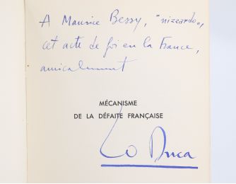 LO DUCA : Mécanisme de la défaite française - La guerre des 150 ans - Autographe, Edition Originale - Edition-Originale.com