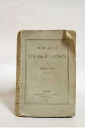 LOEB : Biographie d'Albert Cohn - Prima edizione - Edition-Originale.com
