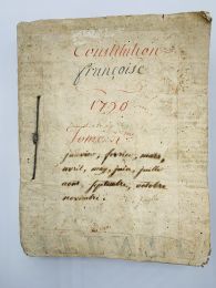 LOUIS XVI : Constitution française. Recueil de 287 lois, édits, proclamations, etc, pour l'année 1790 - Prima edizione - Edition-Originale.com