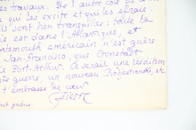 LOUYS : Lettre autographe signée adressée à Georges Louis : 