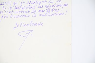 LOUYS : Lettre autographe signée adressée à Georges Louis - Autographe, Edition Originale - Edition-Originale.com