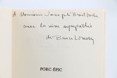 LOWERY : Porc-épic - Autographe, Edition Originale - Edition-Originale.com