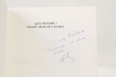 LYOTARD : Que peindre ? Adami Arakawa Buren - Autographe, Edition Originale - Edition-Originale.com