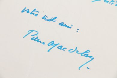 MAC ORLAN : Lettre autographe datée et signée au jeune poète artésien Roger Valuet à propos de l'adaptation au cinéma de son ouvrage Marguerite de la nuit - Signiert, Erste Ausgabe - Edition-Originale.com