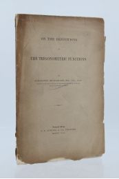 MACFARLANE : On the definitions of the trigonometric functions - Prima edizione - Edition-Originale.com