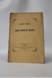 MAISTRE : Lettres inédites de Joseph de Maistre - Edition Originale - Edition-Originale.com