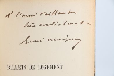 MAIZEROY : Billets de logement - Libro autografato, Prima edizione - Edition-Originale.com