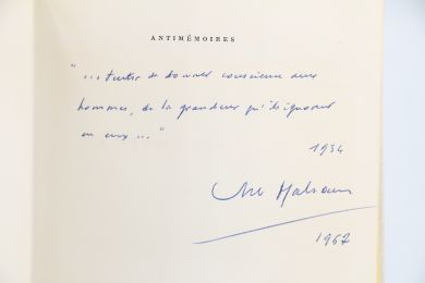 MALRAUX : Antimémoires - Libro autografato, Prima edizione - Edition-Originale.com