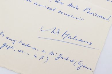 MALRAUX : Humoristique lettre autographe signée à André Parinaud évoquant la parution de son volumineux dernier ouvrage : 