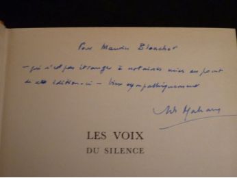 MALRAUX : Les voix du silence - Autographe, Edition Originale - Edition-Originale.com