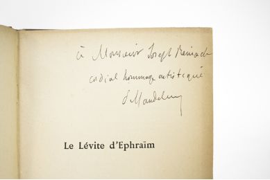 MANDELSTAMM : Le lévite d'Ephraïm - Signiert, Erste Ausgabe - Edition-Originale.com
