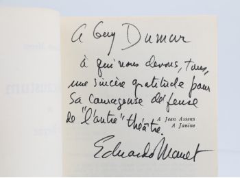 MANET : Holocaustum ou le borgne - Libro autografato, Prima edizione - Edition-Originale.com