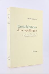 MANN : Considérations d'un apolitique - Edition Originale - Edition-Originale.com