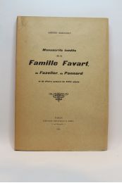 MARANDET : Manuscrits inédits de la famille Favart, de Fuzelier, de Pannard et de divers auteurs du XVIIIème siècle - Edition Originale - Edition-Originale.com